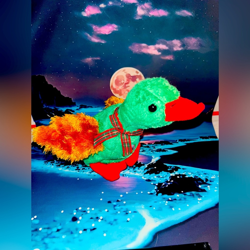 Ty Beanie Baby Greetings The Beanie Of The Month Duck